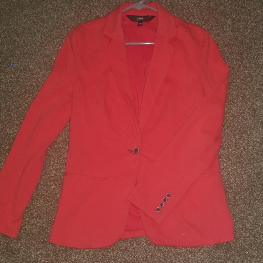 Coral pink blazer
